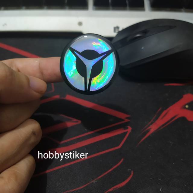 Stiker lenovo legion emblem timbul untuk pc komputer laptoo