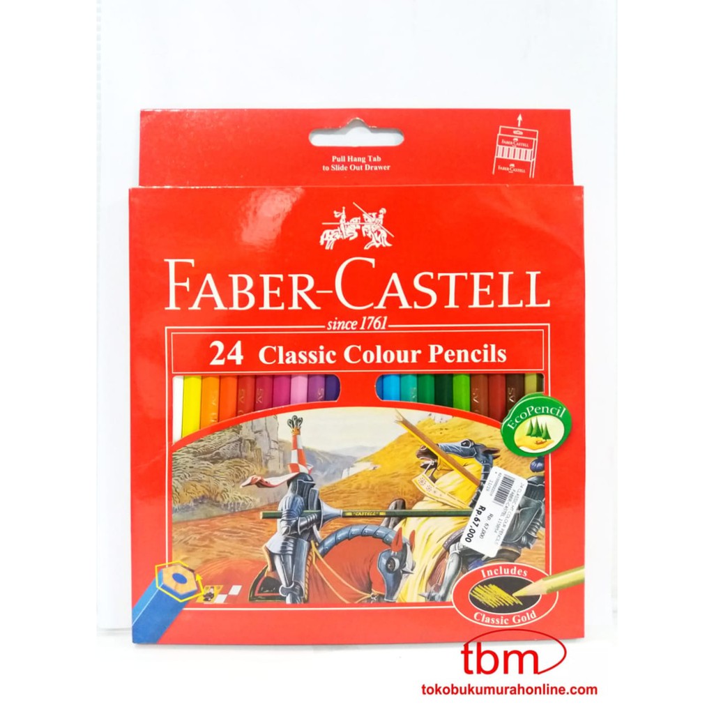 

FABER CASTELL 24 CLASSIC COLOUR PENCILS / PENSIL WARNA FABER CASTELL