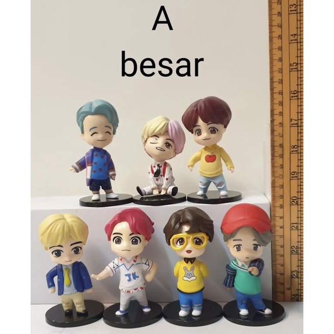 action figure bts 7 set besar kode a