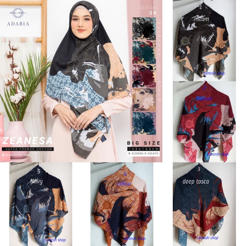 Hijab segi empat syari zeanesa Jilbab segi empat syari