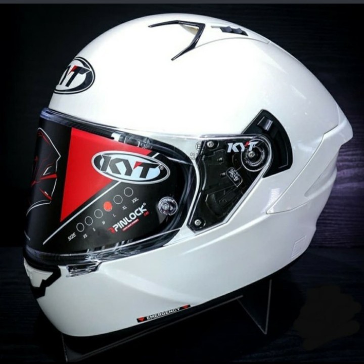 Helm Full Face KYT NFR WHITE SOLID
