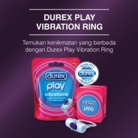 EKSTRAONGKIR - Alat Bantu Seks Pria Wanita Merk Durex Play Vibrator Ring 100%Original privasii aman_453