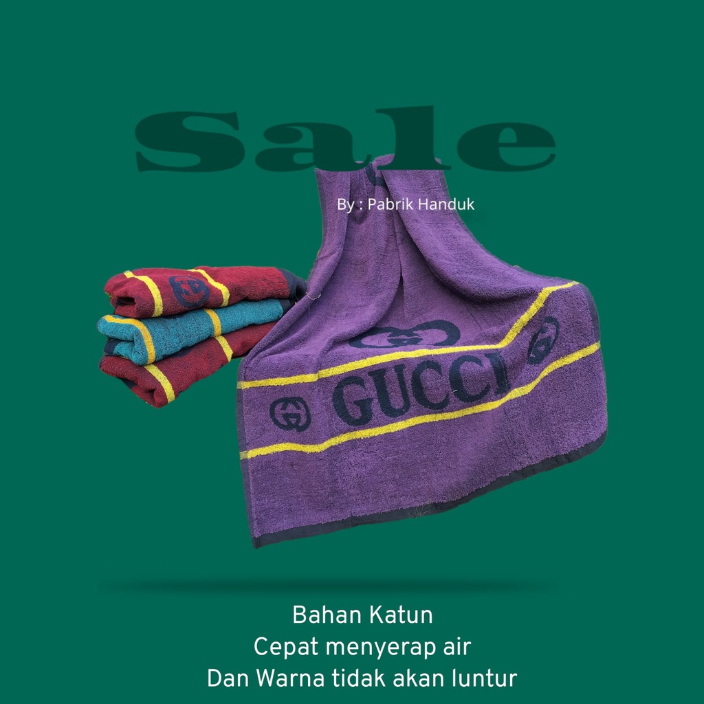 Handuk Gucci polos 80x150 - Handuk Dewasa - Handuk Tebal - Handuk Murah