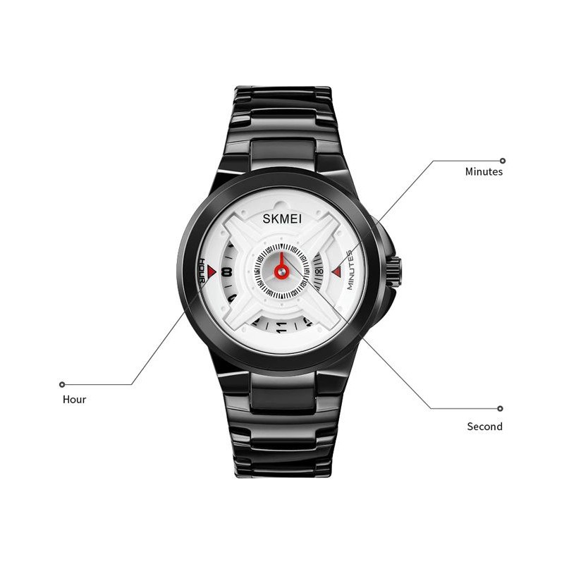 SKMEI 1699 Jam Tangan Pria Analog Tali Stainless WATCHKITE WKOS