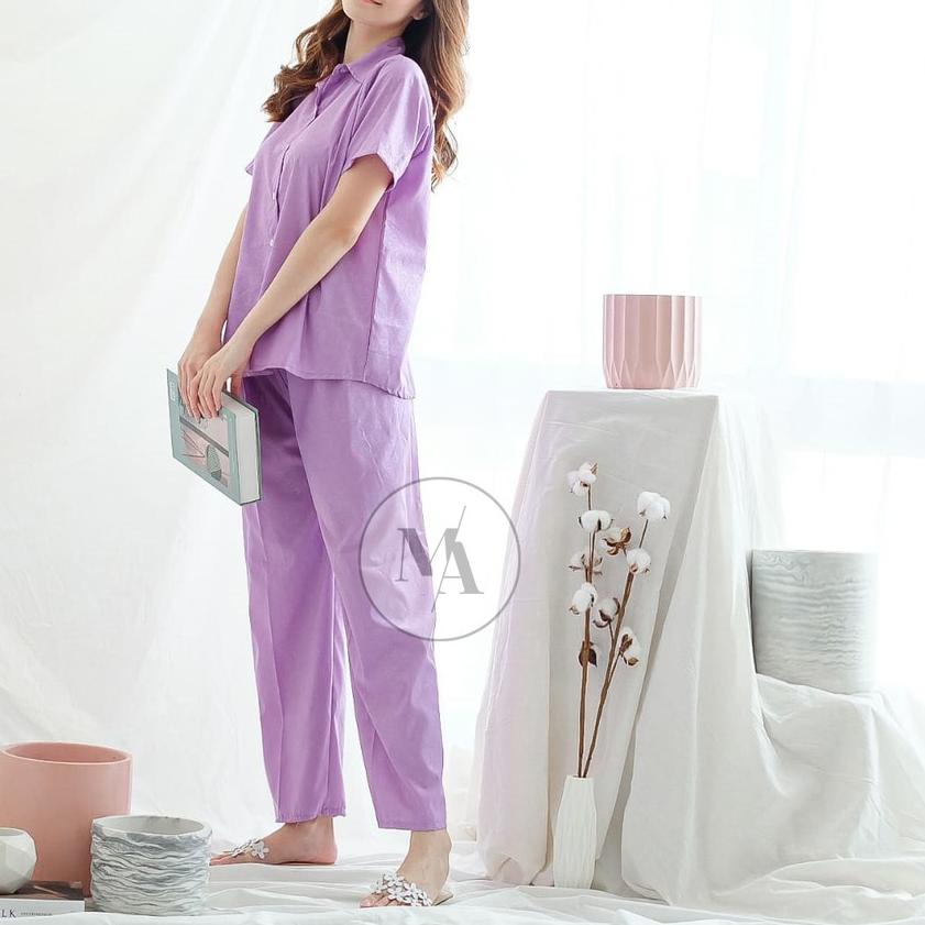 ❄ DAILY SET RAYON polos- HOMEY SET FIT Xl - PAJAMA SET RAYON - PIYAMA RAYON ▲