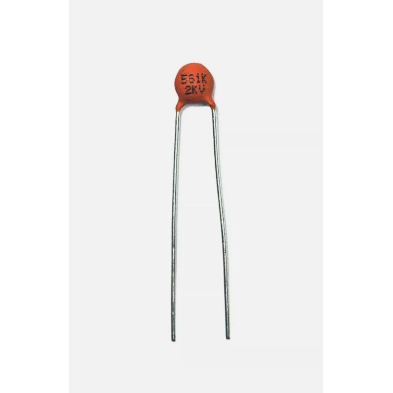 Disc Ceramic Capacitor 561K 560pF 2KV K ±10% Y5P pitch=5mm RoHS Taiwan