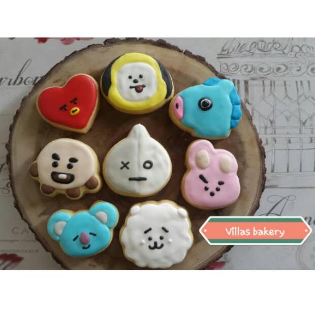 

[New Mall BB 12Ju6Cv] BTS cookies - BT21 kukis-Fancy cookies ·۰•