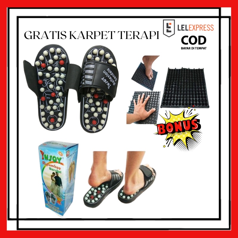 ORI Sendal Rematik ORI Gratis Karpet Terapi Sandal Kesehatan Refleksi Terapi Asam Urat Diabetes