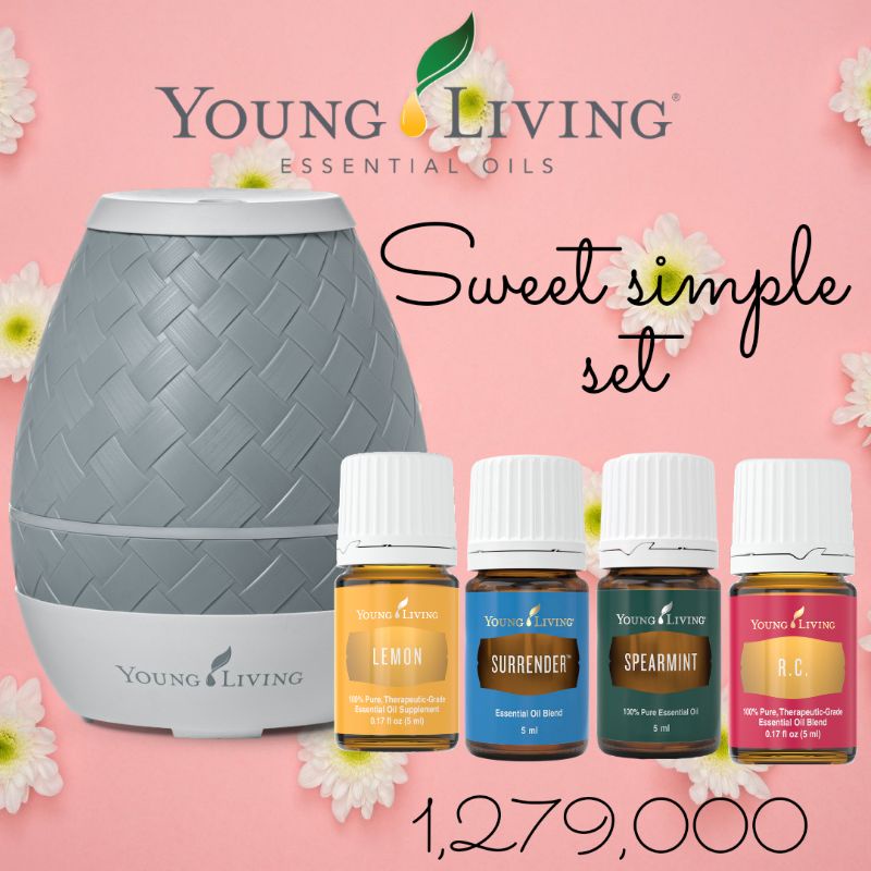 Paket premium diffuser young living sweet aroma essential oil