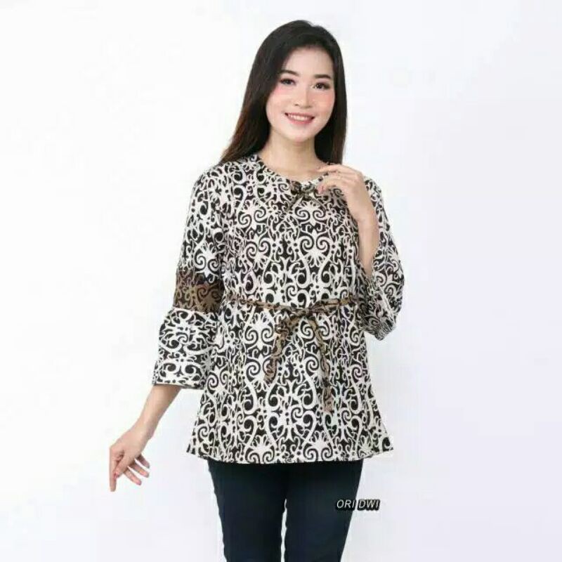 Atasan Wanita Batik Couple Maura BIG SIZE JUMBO XXL XXXL 4L 5L-Cewek 4