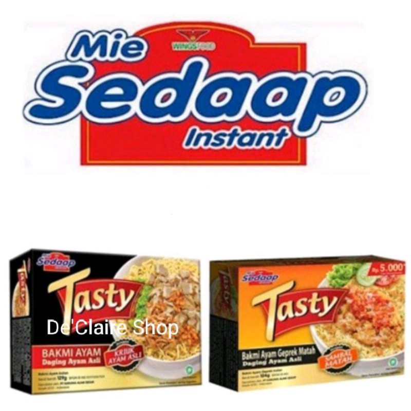 Jual Mie Sedaap Tasty Bakmi Ayam And Geprek Matah 124g Shopee Indonesia