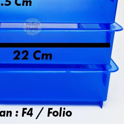 ◙ Tempat File Dokumen / Rak Susun Dokumen Plastik/ Elevated Tray / Rak Kertas / Merek Topla (3 Susun