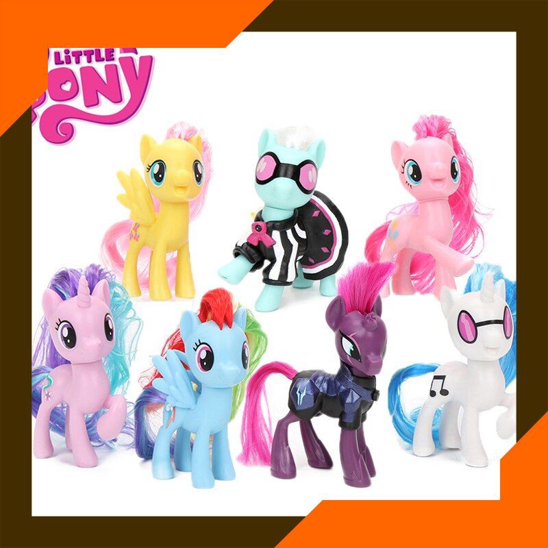 Action Figure Import My Little Pony Mainan Persahabatan Adalah Sihir Rainbow Dash Pinkie Pie Lyra He