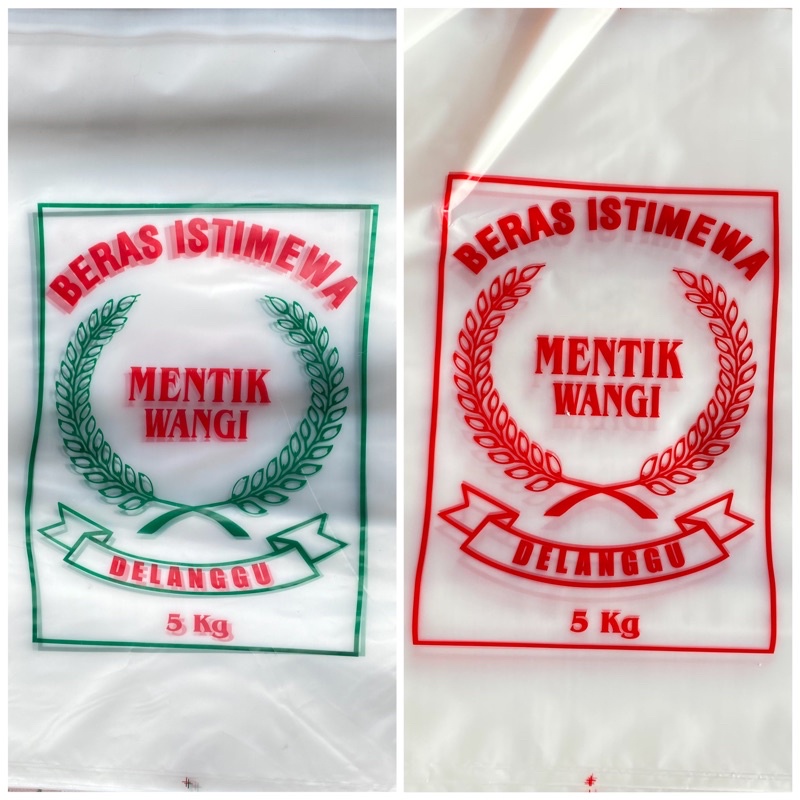 Plastik Beras 5 KG Mentik Wangi (isi 10 lembar)