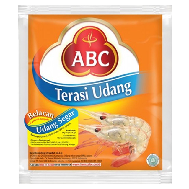 ABC Terasi Udang Sachet Dus 24 x 20 x 4.2g / ABC Sambal Terasi Udang Sachet Karton