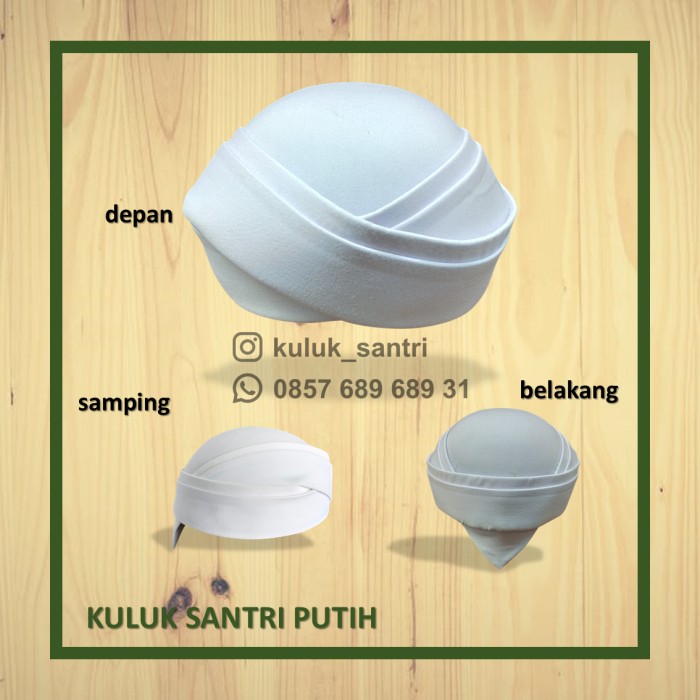 PROMO peci kopiah songkok sorban kuluk santri - Putih, 5