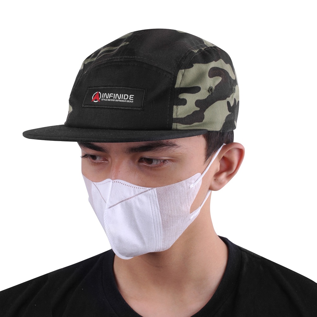 Infinide Topi 5 Panel ARMY / Topi Panel 5 motif Army