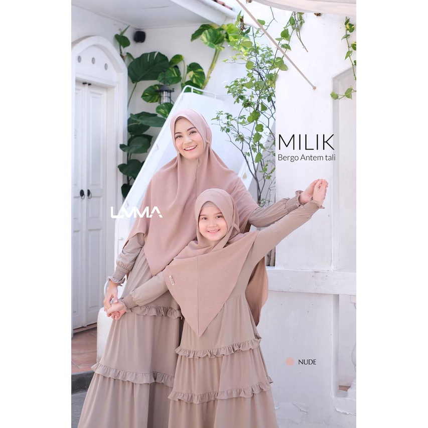Umma Syari Bergo Milik bahan bianca crinkle Hijab Instan Antem griya_mey-4