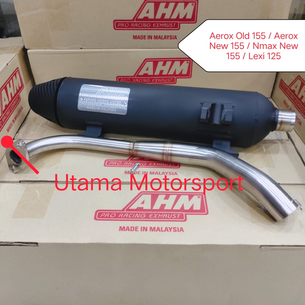 Knalpot Std Racing Knalpot Model Bobokan AHM Original Malaysia Motor Aerox-155 / Nmax-155 New / Pcx-