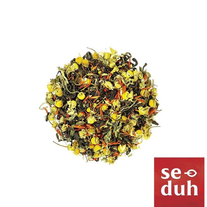 

[ COD ] SUNSET BREEZE Tea Blend - Chamomile Mint Safflower Green Tea 60 gram CUCI GUDANG Kode 159