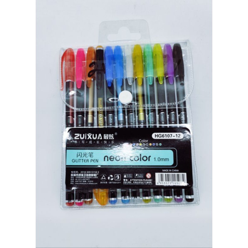 

Pulpen Gliter 12warna