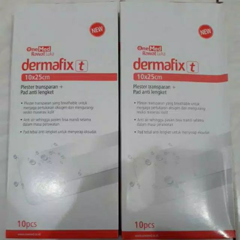 Jual Dermafix T 10x25 Isi 10 Lembar Dermafix Plester Dermafix Plester Transparan Dermafix