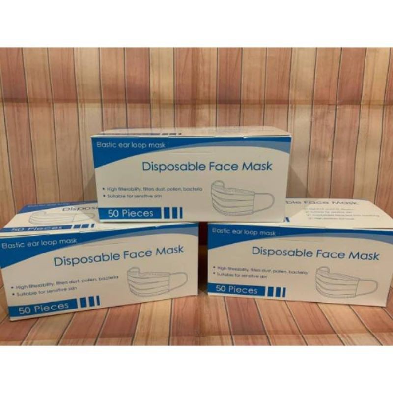 Masker Disposable 1box isi 50 PCS