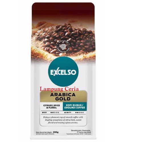 

Kopi Bubuk | Exelso Arabica Gold 200gr