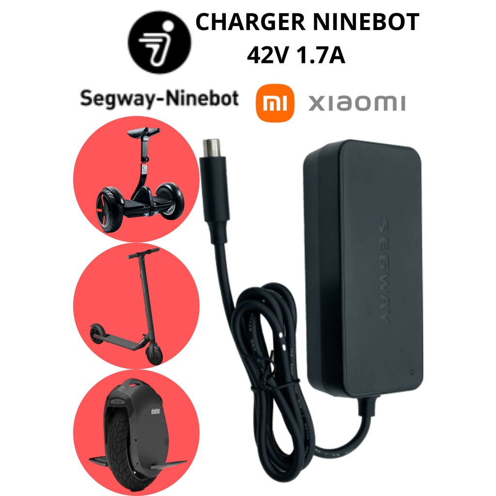 SEGWAY NINEBOT CHARGER 42V 1.7A ORIGINAL  MIJIA XIAOMI GRAB WHEELS SCOOTER  SKUTER LISTRIK LIPAT  PART