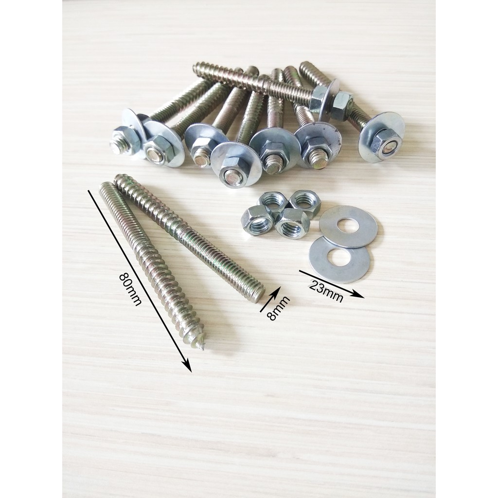 Jual Baut Mur TV / Baut Dua Sisi 5/16"x80mm Termurah