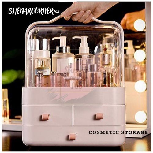 SHENAR RAK KOSMETIK 3 LACI/RAK KOSMETIK FLIP COVER/TEMPAT MAKEUP STORAGE /RAK KOSMETIK 3 LAYER, SHENARCORNER168