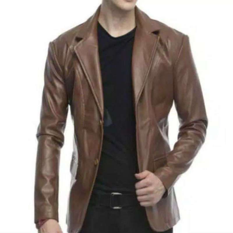 JAKET JAS KULIT SINTETIS/JAKET KANTOR/JAS SOPAN/JAS FORMAL