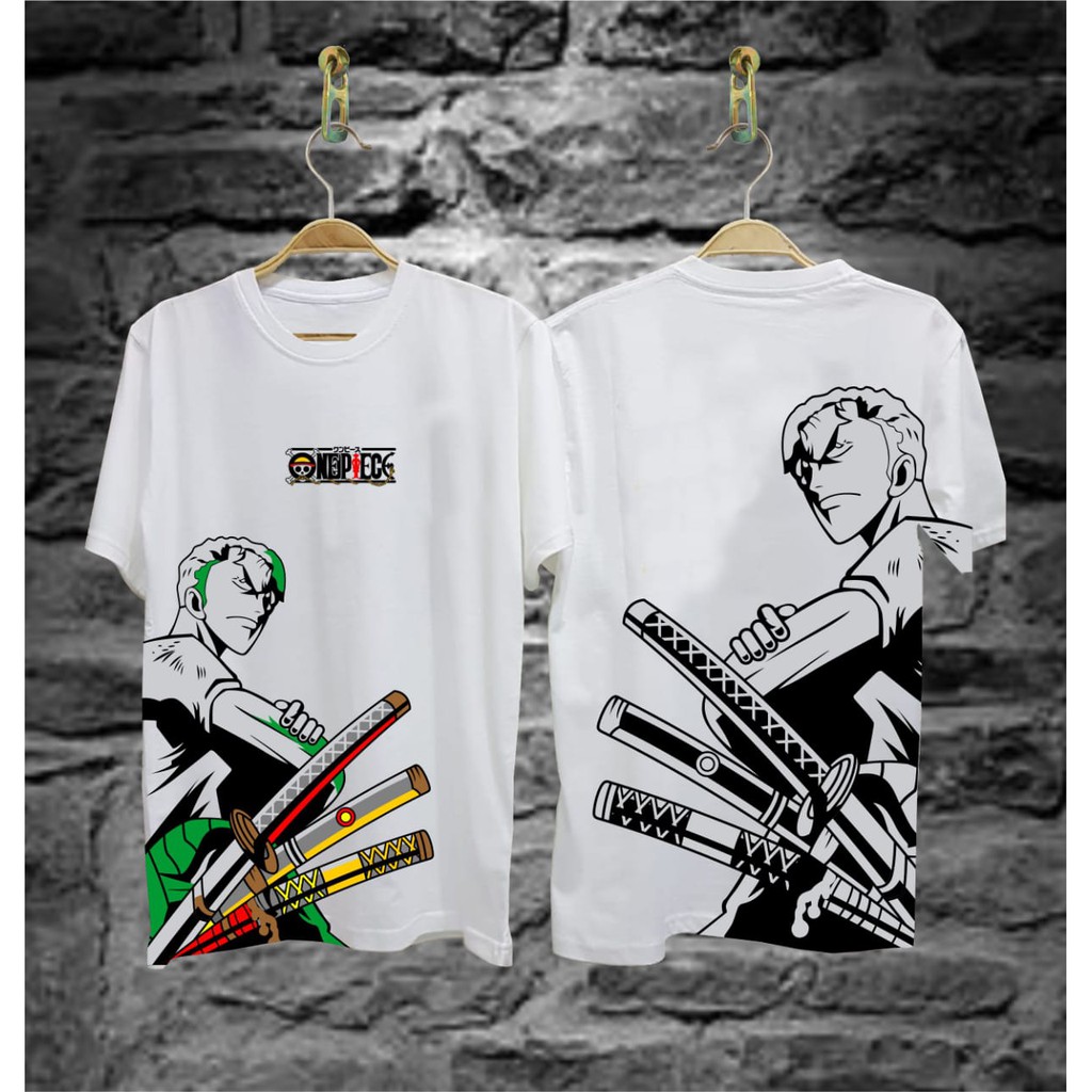 Kaos Distro Zoro Premium Anak Remaja Tanggung Cotton Combed