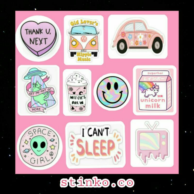 

[30PCS] STIKER STICKER PASTEL VINTAGE TUMBLR UNTUK LEMARI/LAPTOP/SCRAPBOOK/JURNAL/DIARY