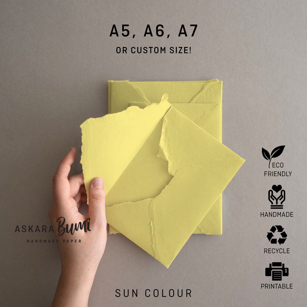 

Amplop Envelope kertas Daur Ulang // Handmade // Ramah Lingkungan // Eco Friendly // Sun