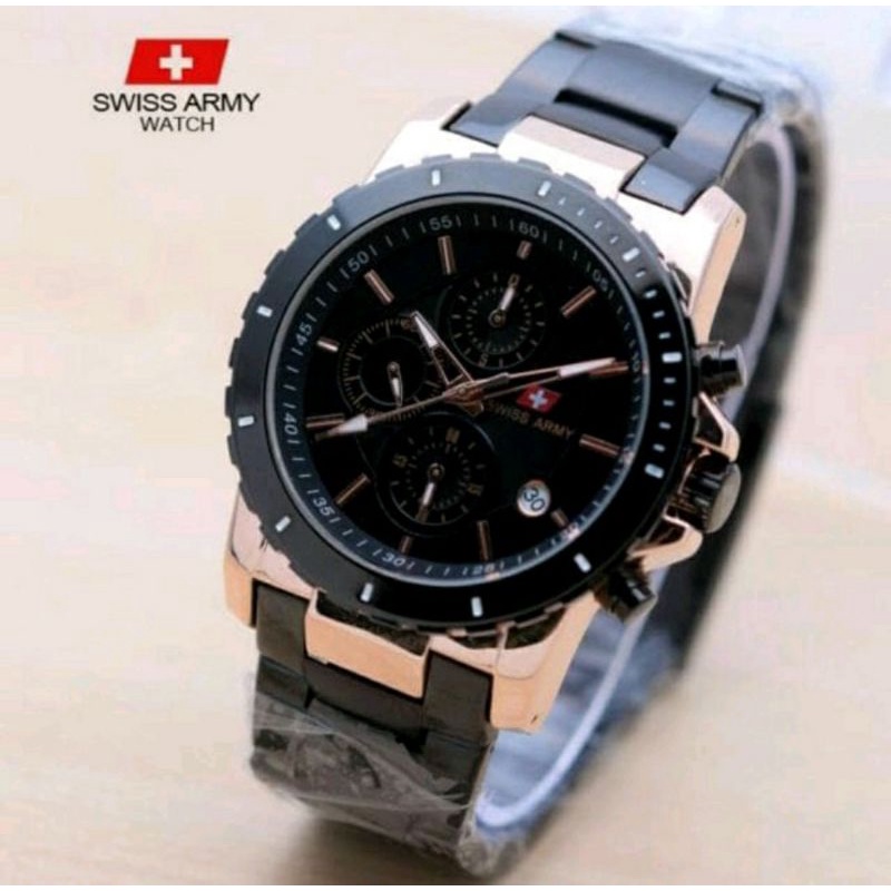 Jam Tangan Pria Sa-6141 Crono Aktif Super Mewah - Model Alexandre Christie 6141 Termewah