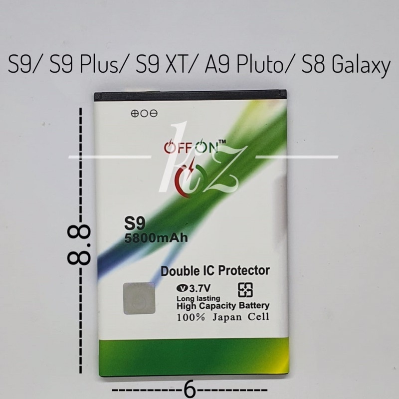 Baterai Batre Batere Double IC Maxtron S9 Plus S9 XT Batery Hp Maxtron A9 Pluto S8 Galaxy