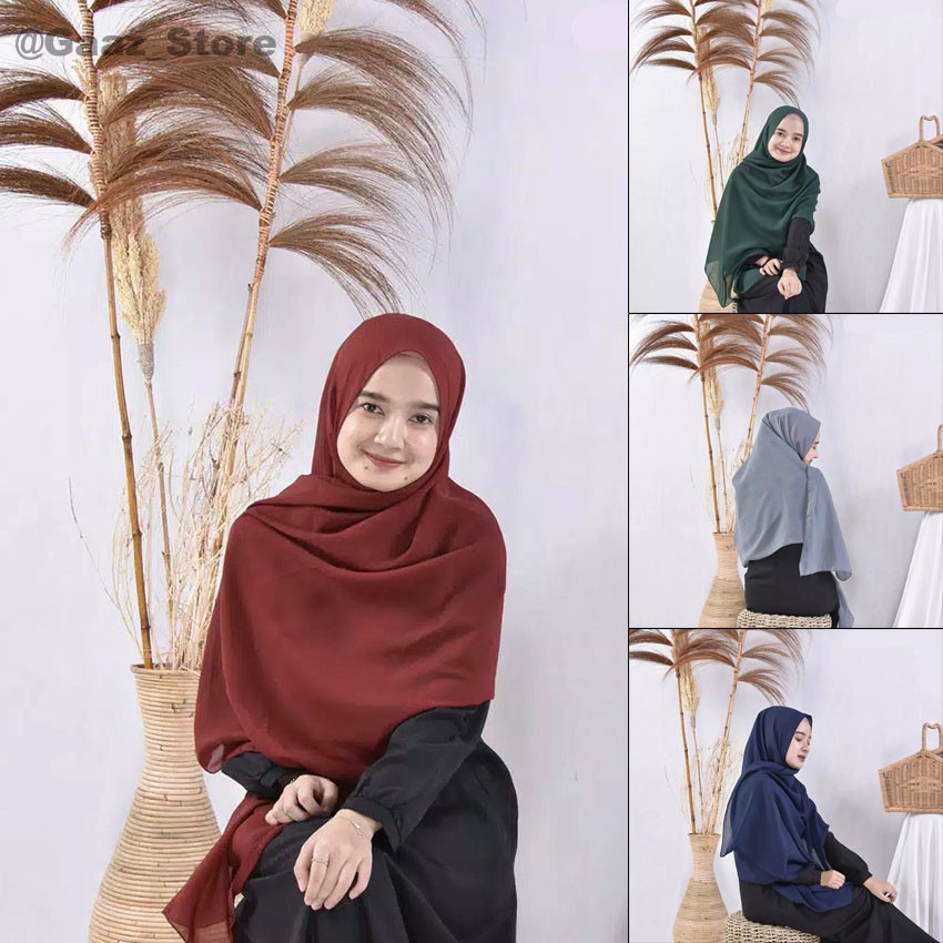 BELLA PASHMINA POLOS BAHAN POLYCOTTON HIJAB KERUDUNG JILBAB MURAH PREMIUM 75x180cm