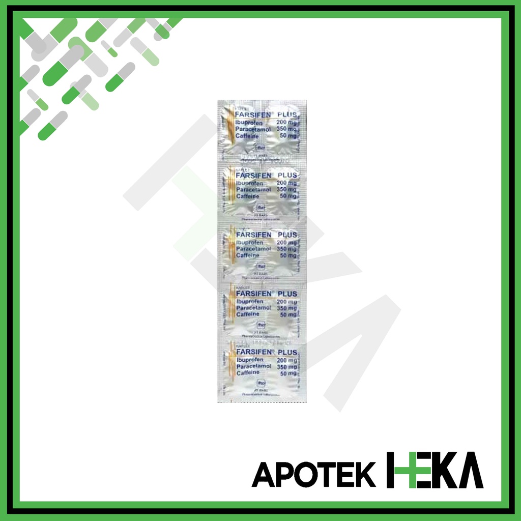 Farsifen Plus Strip isi 10 Tablet - Paracetamol Ibuprofen Obat Demam (SEMARANG)