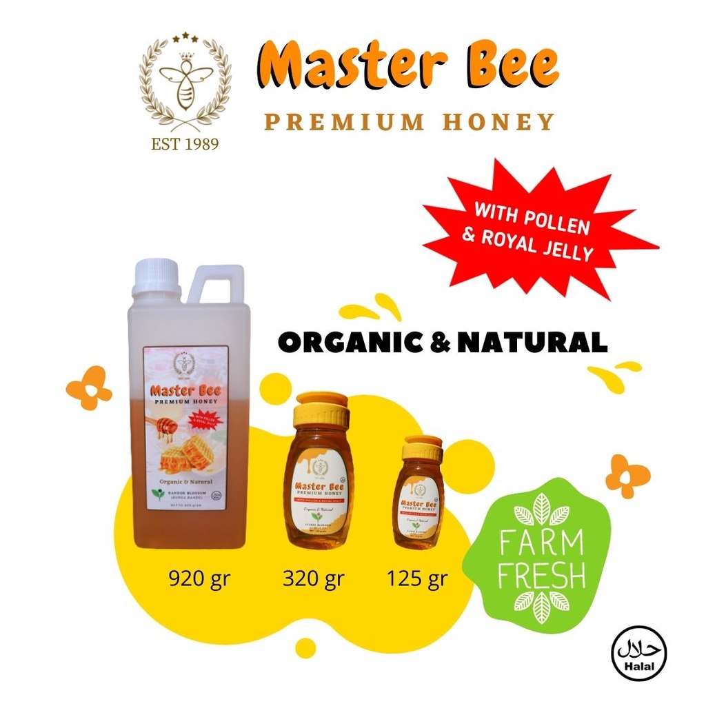 

Madu Asli Murni, Natural dan Organik 125gr | 320gr | 920gr