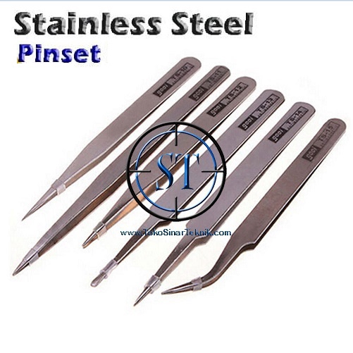 Pinset 6 Fungsi Serbaguna Stainless Steel Anti-static Tweezers Tools