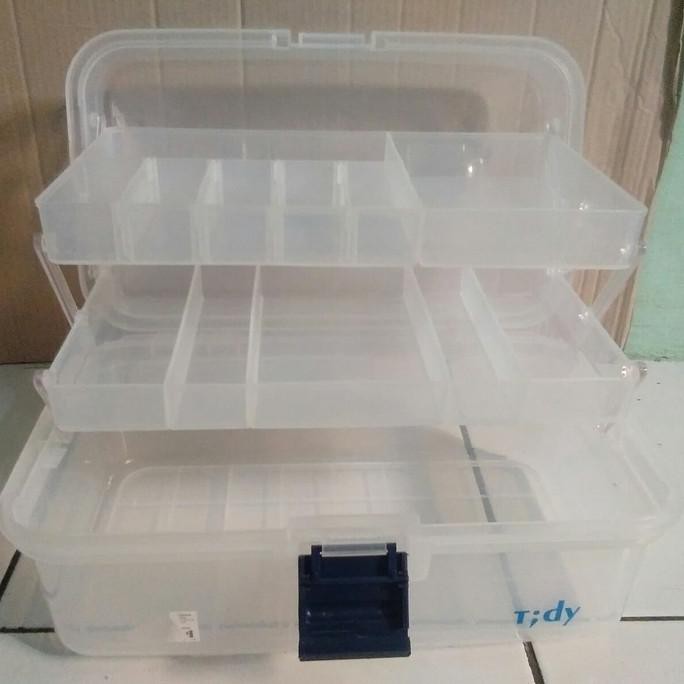 TOOL BOX BERTINGKAT PLASTIK TRANSPARAN