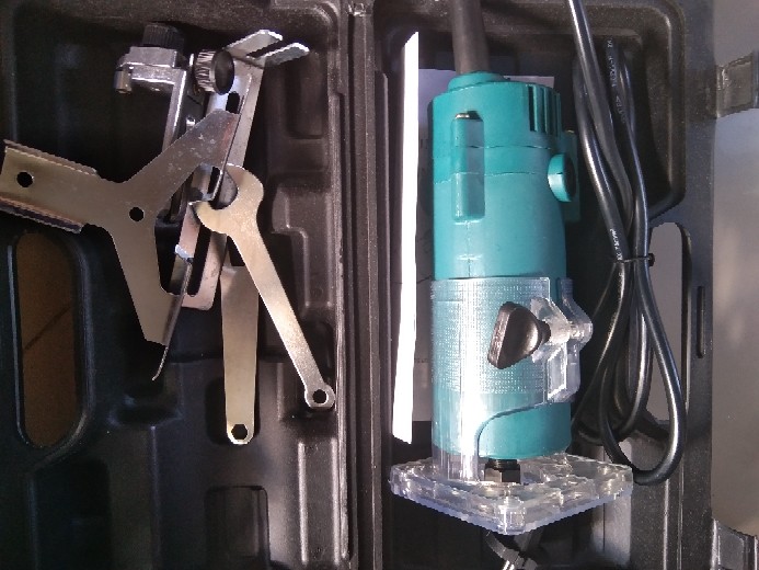 Mailtank Sh134 Wood Trimmer 6mm 1/4 Inchi Mesin Router Profil List Kayu Trimer Ruter Set