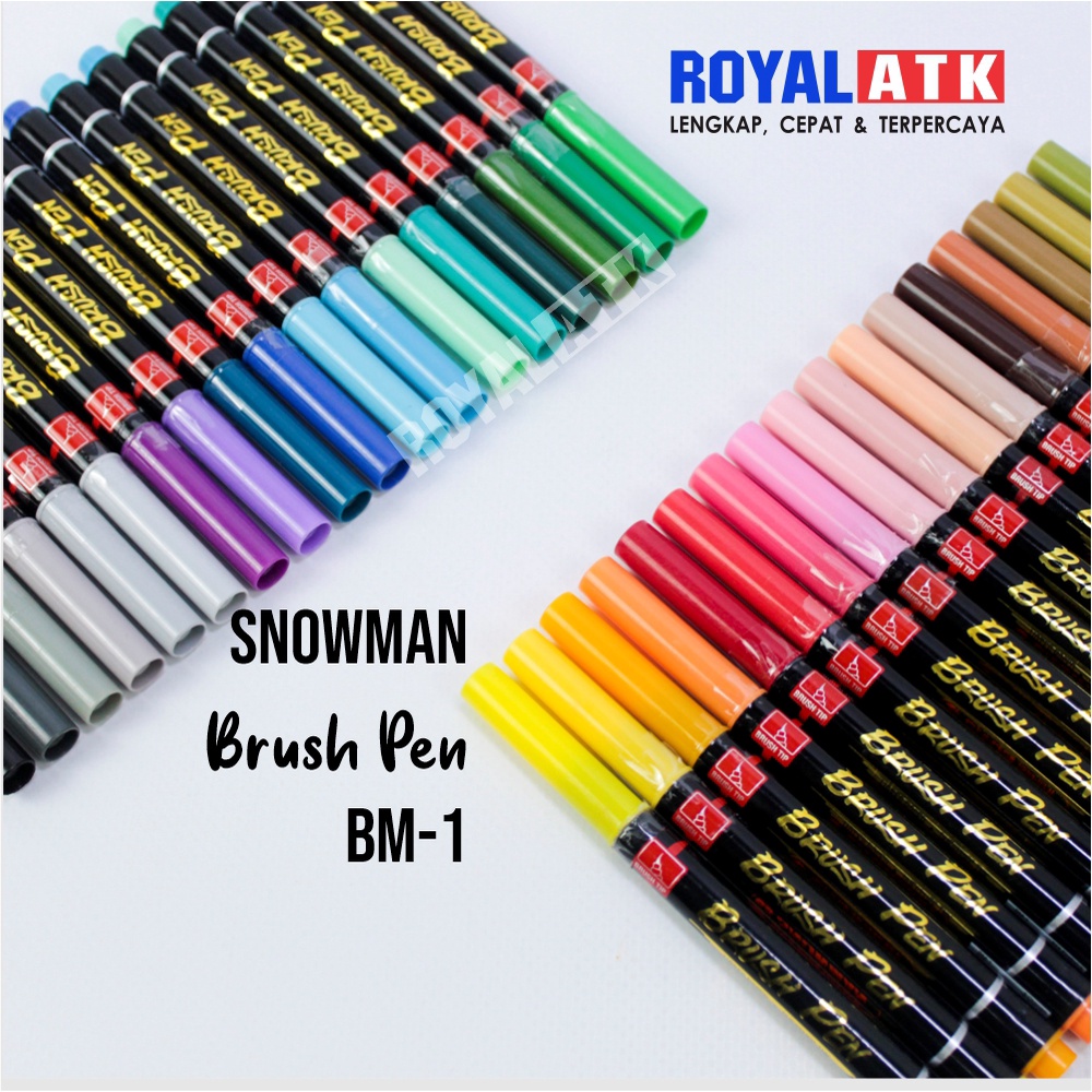 

Brushpen / Spidol Brushpen Snowman BM-1