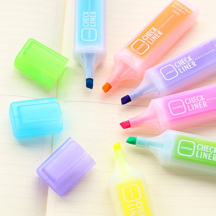 Highlighters Paragraph Candy Color Large Capacity Neon Pen Marker Pen Office School Students