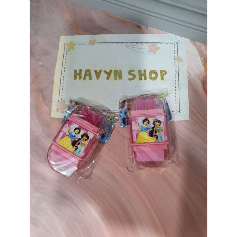 serutan 3 IN 1/serutan + hapusan + sikat/rautan sikat lucu/orotan anak-Princess