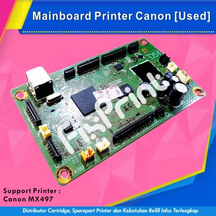 Mainboard Canon MX497- Motherboard Printer Canon Pixma MX497 mx497 FPJNew1841