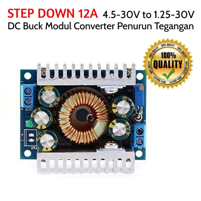 DC DC Step Down 12A 100W Buck Converter Modul Penurun Tegangan PR15