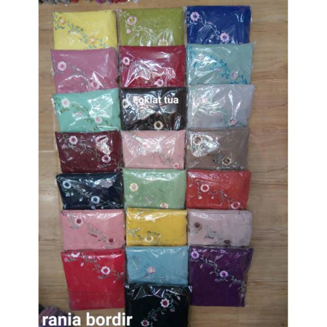 Khimar syari Rania Bordir Bunga