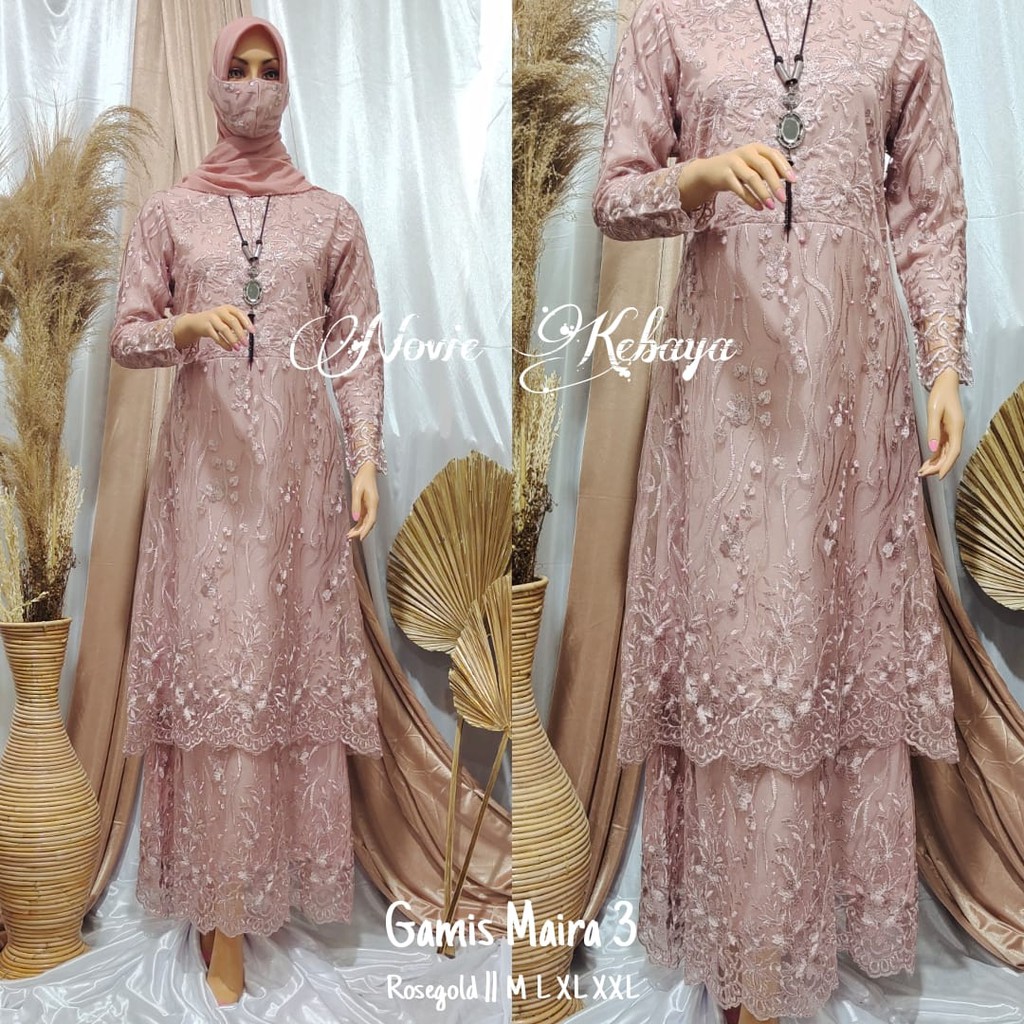 Gamis Tingkat  / Gamis Pesta Mewah / Gamis Modern / Gamis Brukat / Kebaya Modern / Gamis Busui